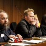 Florian Grams und Daniel Stöckel im Parlament