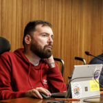 Tim Sültenfuß und Florian Grams im Parlament